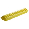 Miller 820 High Density Poultry Feeder 4-1/2 in W X 20 in L X 3 in H, Polypropylene, Yellow