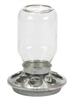 Miller MJ9810 Mason Jar Baby Chick Feeder, Glass, Quart