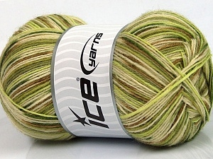 7204 Design Sock Yarn  -   Green Shades