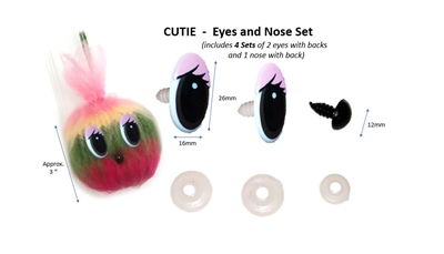 CUTIE  -  Eyes and Nose Set (4 Sets)