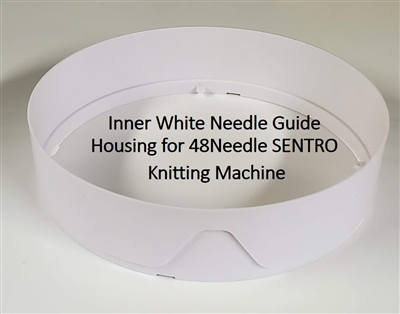 Inner Needle Guide Housing (White) - SENTRO 48 Needle Knitting Machine