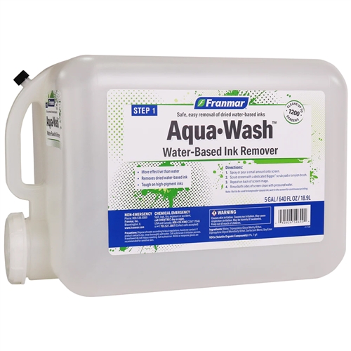 Franmar Aqua Wash Water Based Ink Cleaner - 5 GALLON