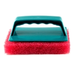 Scrub Brush With Pad - Red