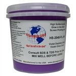 Allureglow USA Violet HSA Water Based Glow Ink (Glows BLUE) - 5 Gallon
