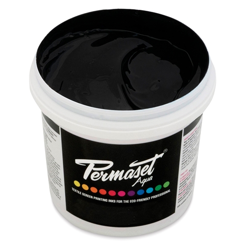 Permaset Aqua Standard Ink - Jet Black - 1L