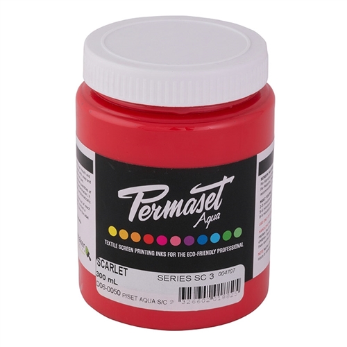 Permaset Aqua Supercover Ink - Scarlet - 300ml