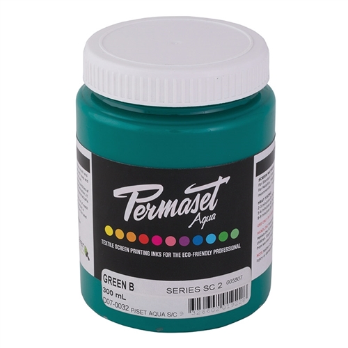 Permaset Aqua Supercover Ink - Green B - 300ml