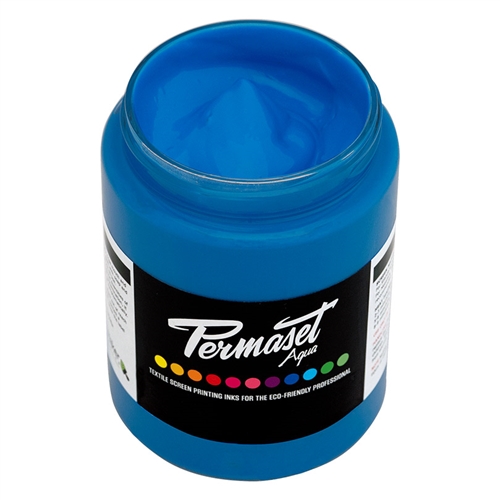Permaset Aqua Standard Ink - Glow Blue - 300ml