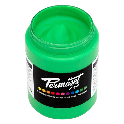 Permaset Aqua Standard Ink - Glow Green - 300ml