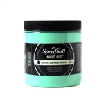 Speedball Permanent Acrylic Ink - Glow Green - 8 oz.