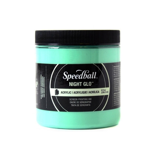Speedball Permanent Acrylic Ink - Glow Green - 8 oz.