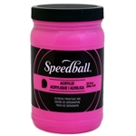 Speedball Acrylic Ink - Fluorescent Magenta - 32 oz.