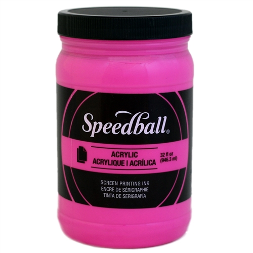 Speedball Acrylic Ink - Fluorescent Magenta - 32 oz.