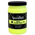 Speedball Acrylic Ink - Fluorescent Yellow - 32 oz.
