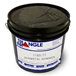 Triangle Screen Printing Ink - Gunmetal Black Shimmer