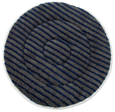 17" Microfiber Carpet Cleaning Bonnet w/Scrub Strips