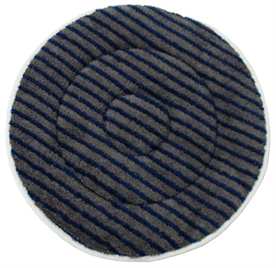 19" Microfiber Carpet Cleaning Bonnet with Scrub Strips