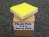 PLASTIC 4X4 FURNITURE TABS, 1000CT.