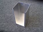 PLASTIC 4X4 TAB STAINLESS STEEL HOLDER