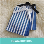 LOVE IS SWEET BLUE STRIPED RETRO CANDY BAGS