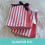 LOVE IS SWEET RED STRIPED RETRO CANDY BAGS