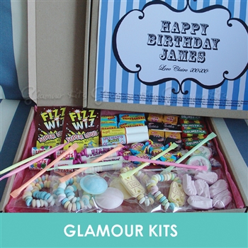 PERSONALISED RETRO SWEET BOX - LARGE