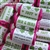 100 ROLLS PERSONALISED MINI LOVE HEART SWEETS- GREEN