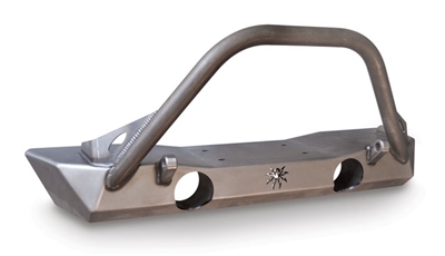 JK Brawler Lite Front Bumper - Brawler Bar - Plate Gussets - Tabs