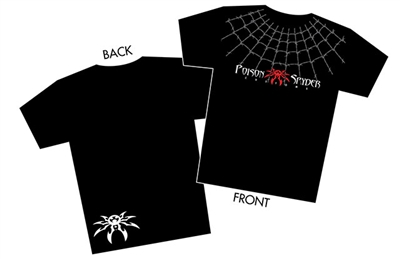"Spyder Web" Black T-Shirt - Men - Medium