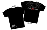 "Spyder Web" Black T-Shirt - Men - 2X-Large