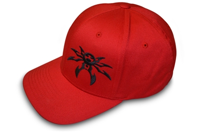 Spyder Logo FlexFit Ball Cap - Red/Black - Small/Medium
