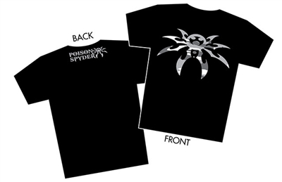 "Snow Camo Spyder" Black T-Shirt - Men - Small