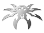 Large Spyder Hood Decal - Silver