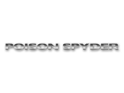 Poison Spyder Hood Side Decal - Silver