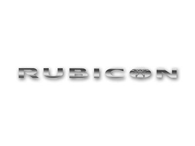 RUBICON Spyder Hood Side Decal - Silver