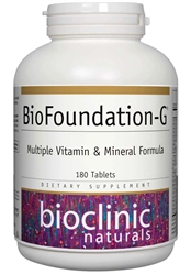 Bioclinic Naturals - BioFoundation-G - 180 tabs