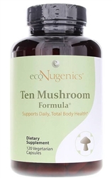 ecoNugenics - Ten Mushroom Formula - 120 vcaps