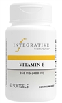 Integrative Therapeutics - Vitamin E 400 IU - 60 softgels