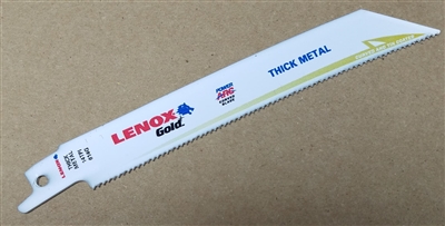 Lenox Gold Power Arc 6" - 14 TPI Heavy Duty Metal Cutting Reciprocating Saw Blade