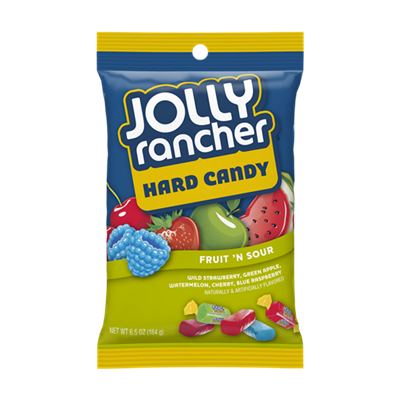 Jolly Rancher Fruit n' Sour Hard Candy Peg BAG [12]