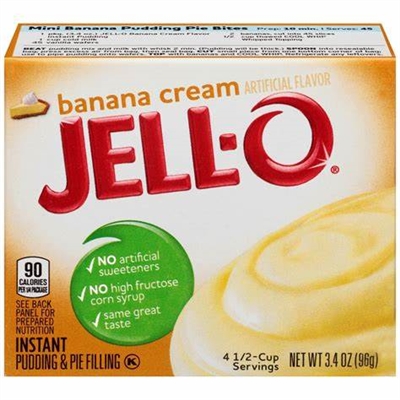 Jell-O Instant Banana Cream Pudding and Pie Filling