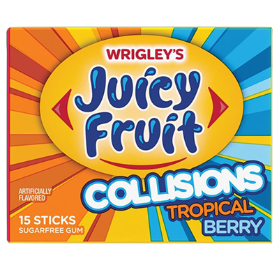 Juicy Fruit Collisions Gum Tropical Berry Gum [10]