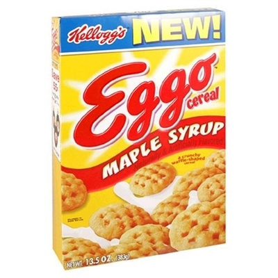 Cereal Box - Kellogg's Eggo Maple Flavoured Cereal CLEARANCE [10]