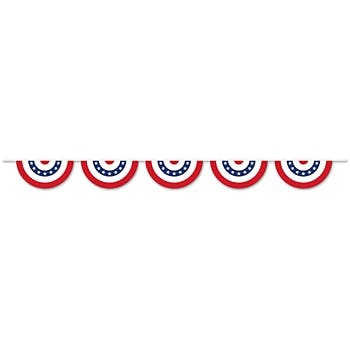 American Patriotic Bunting Banner (Plastic)