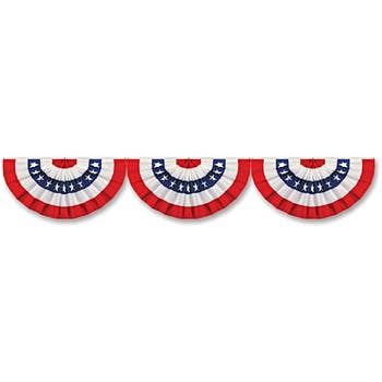 American Patriotic Bunting Banner (Card Cutout)