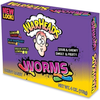 Warheads SOUR WORMS Theatre Box [12]