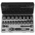 GRE82622 1/2" Dr. 22pc Fractional Duo-Socket Set - 6 Pt.