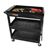 LUXEC111-B-TOOLBOX 32 x 18 Tub Cart - Three Shelves with Toolbox