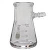 <!001>50ml Heavy Wall Filtering Flask, Tubulation, Graduated, Borosilicate 3.3 Glass, Karter Scientific 250K4 (Single)