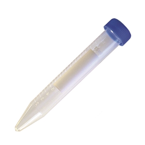 15ml Centrifuge Tube, PS Material, Molded Graduation, Blue Cap, Non-Sterile